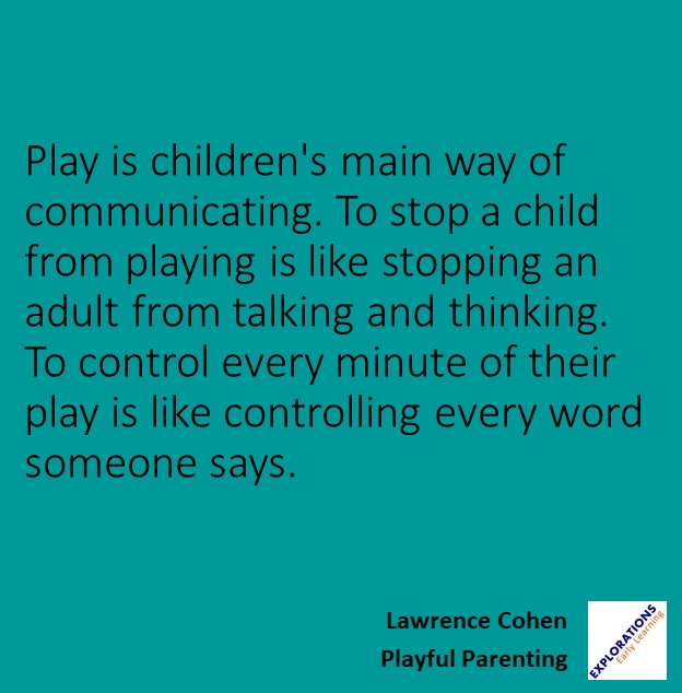 Quote about the value of play in childhood – reminding us to protect time for imaginative learning